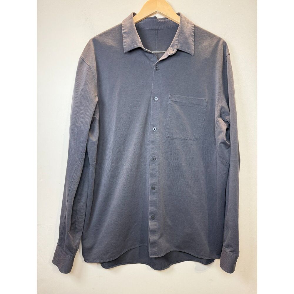 Lululemon Athletica Gray Classic Button Down Shirt